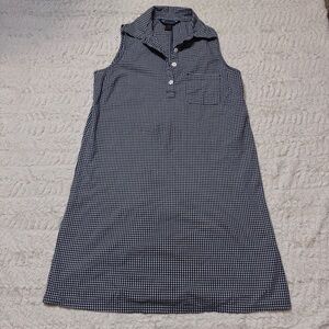 Vintage 90s Shaver Lake Black White Gingham Sundress M costal preppy old money